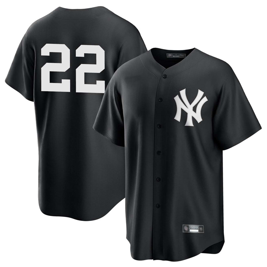 harde NY.Yankees #22 Ben Rice Player Black Game Stitched Jerseys