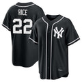 harde NY.Yankees #22 Ben Rice Player Black Out Game Home Stitched Jerseys