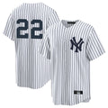harde NY.Yankees #22 Ben Rice Player White Game Stitched Jerseys