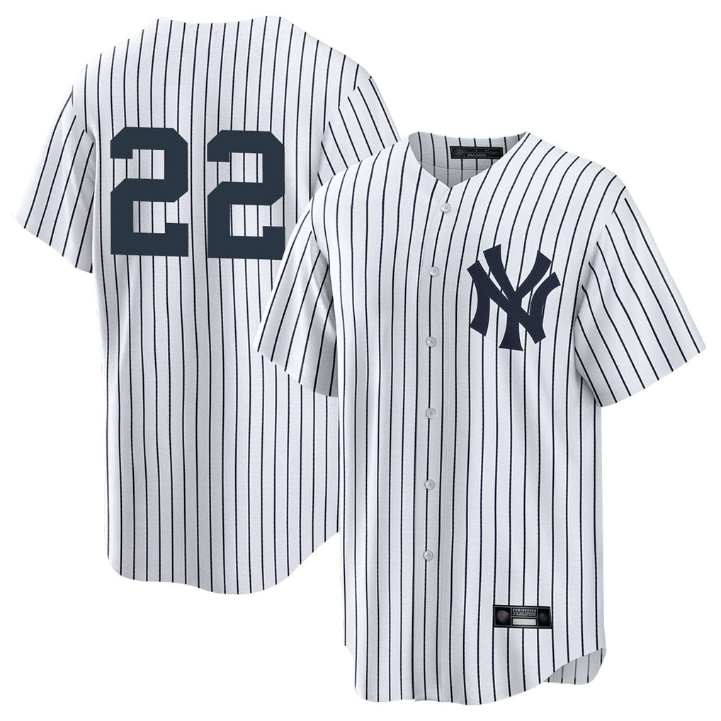 harde NY.Yankees #22 Ben Rice Player White Game Stitched Jerseys