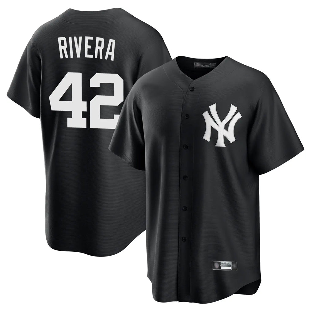 harde NY.Yankees #42 Mariano Rivera Player Black Game Stitched Jerseys