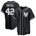 harde NY.Yankees #42 Mariano Rivera Player Black Out Game Home Stitched Jerseys