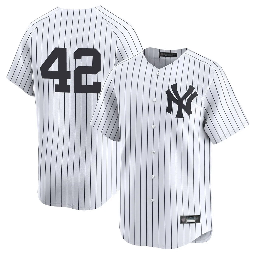harde NY.Yankees #42 Mariano Rivera Player White Limited Stitched Jerseys