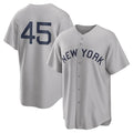 harde NY.Yankees #45 Gerrit Cole Player Gray Field of Dreams Game Stitched Jerseys