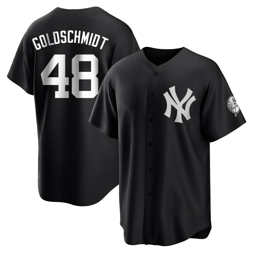 harde NY.Yankees #48 Paul Goldschmidt Player Black Game Stitched Jerseys