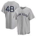 harde NY.Yankees #48 Paul Goldschmidt Player Gray Field of Dreams Game Stitched Jerseys