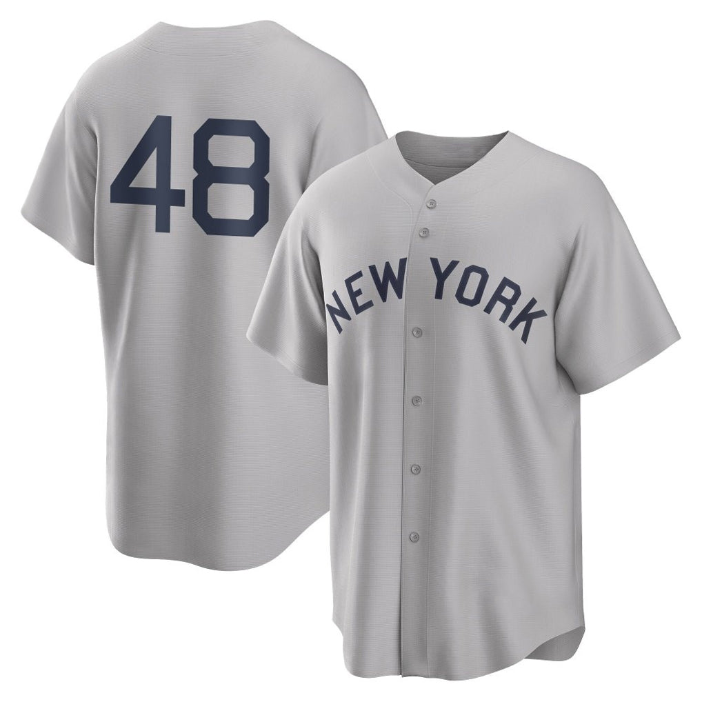 harde NY.Yankees #48 Paul Goldschmidt Player Gray Field of Dreams Game Stitched Jerseys