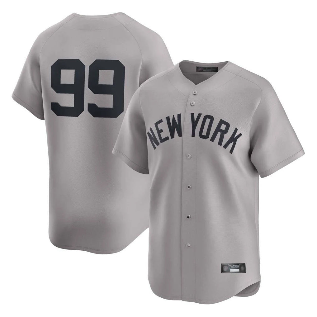 harde NY.Yankees #99 Aaron Judge Player Gray Limited Home Stitched Jerseys