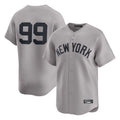 harde NY.Yankees #99 Aaron Judge Player Gray Limited Home Stitched Jerseys