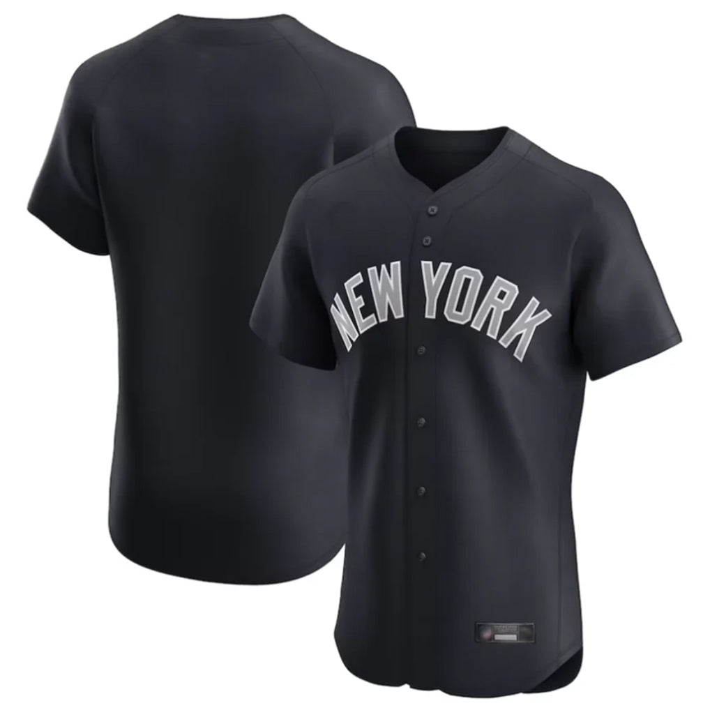 harde NY.Yankees Blank Player Navy Home Replica Elite Stitched Jerseys