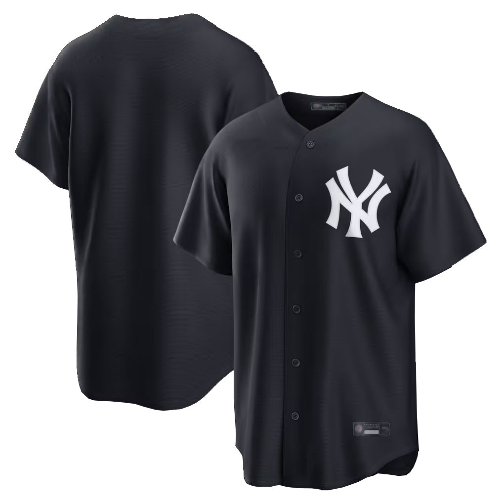 harde NY.Yankees Blank Player Navy Replica Game Stitched Jerseys