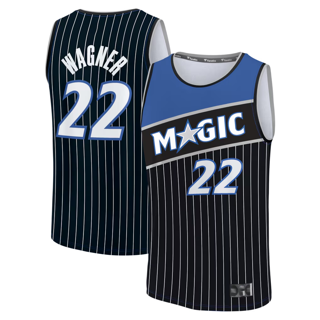 harde O.Magic #22 Franz Wagner Black Fast Break Jerseys - Statement Edition