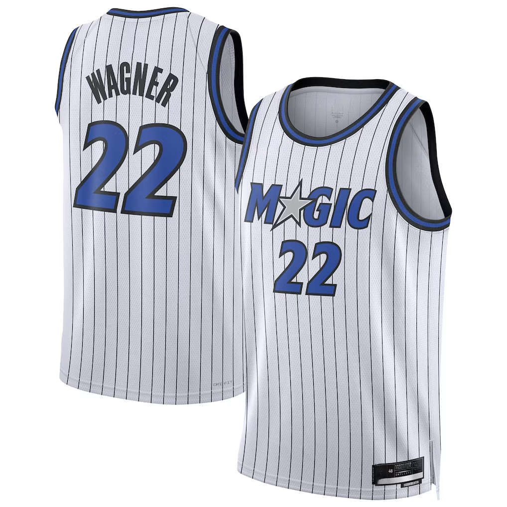 harde O.Magic #22 Franz Wagner White Swingman Player Jerseys - Association Edition