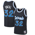 harde O.Magic #32 Shaquille O'Neal Mitchell & Ness Black Hardwood Classics Swingman Jerseys