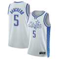 harde O.Magic #5 Paolo Banchero Silver 2025-26 Swingman Jerseys - City Edition