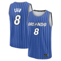 harde O.Magic #8 Jamal Cain Blue Fast Break Jerseys - Icon Edition