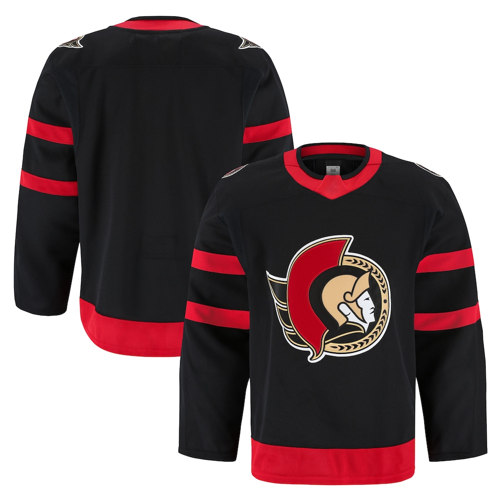 harde O.Senators Black Home Authentic Pro Jerseys