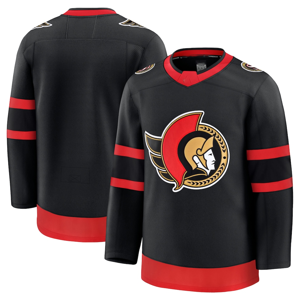 harde O.Senators Black Home Premium Jerseys
