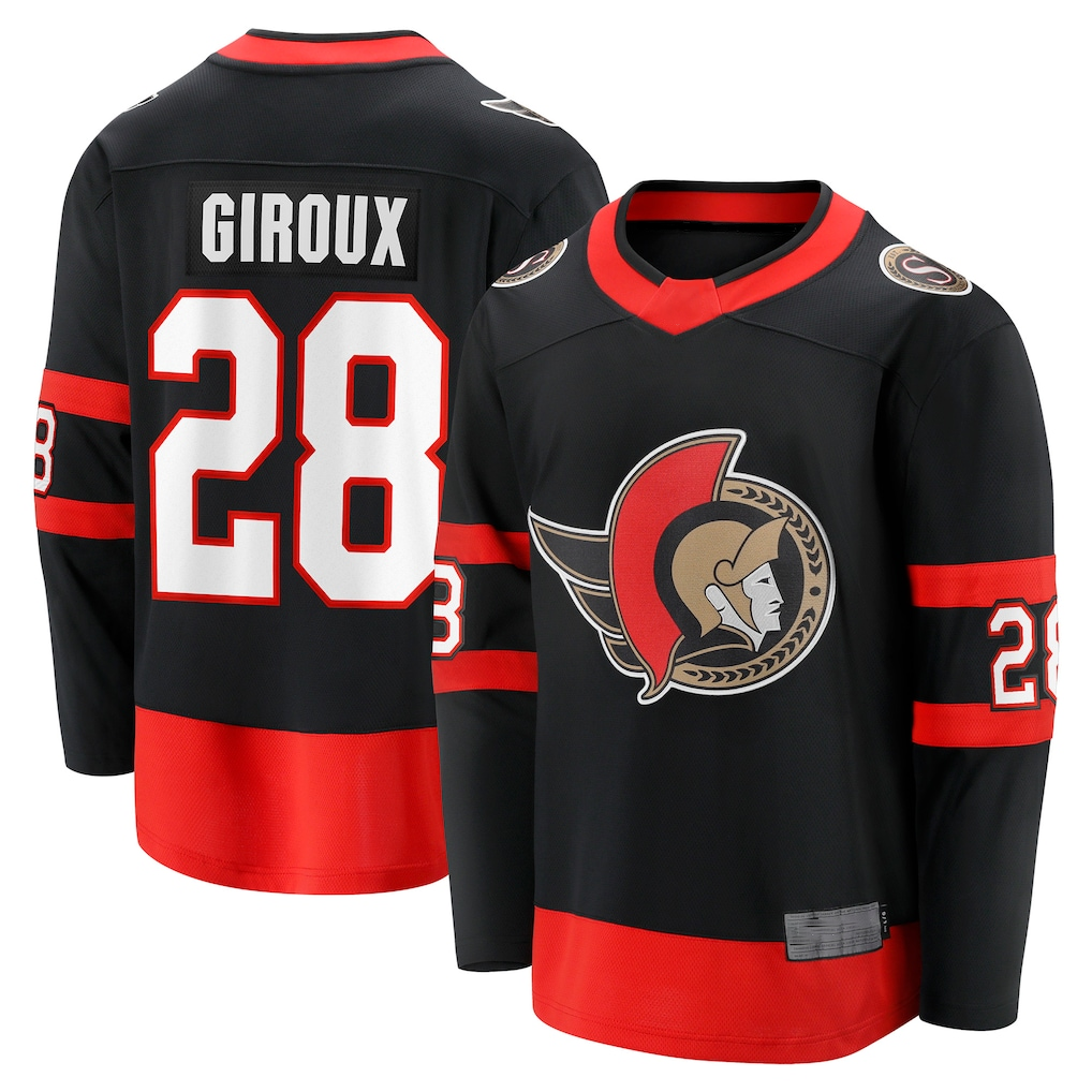 harde O.Senators #28 Claude Giroux Black Home Breakaway Player Jerseys