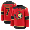 harde O.Senators #7 Brady Tkachuk Red Alternate Premium Jerseys