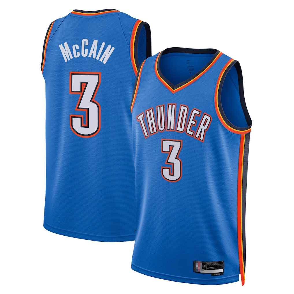 harde OC.Thunder #3 Jalen Williams Blue Swingman Stitched Jerseys - Icon Edition