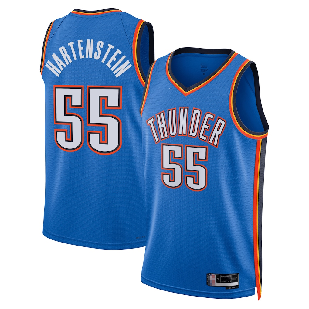 harde OC.Thunder #55 Isaiah Hartenstein Blue Swingman Stitched Jerseys - Icon Edition