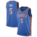 harde OC.Thunder #5 Luguentz Dort Blue Swingman Player Stitched Jerseys - Icon Edition
