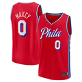 harde P.76ers #0 Tyrese Maxey  Red Fast Break Replica Player Jerseys - Statement Edition