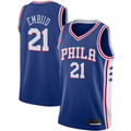 harde P.76ers #21 Joel Embiid Royal 2019-2020 Swingman Jerseys - Icon Edition