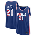 harde P.76ers #21 Joel Embiid  White Fast Break Replica Jerseys - Association Edition