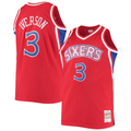 harde P.76ers #3 Allen Iverson Mitchell & Ness Red 1996-97 Big & Tall Hardwood Classics Swingman Jerseys