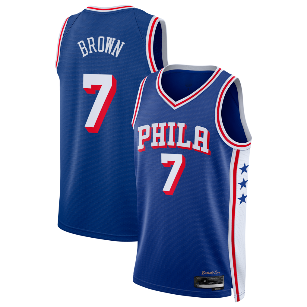 harde P.76ers #7 Royal Swingman Jerseys - Icon Edition
