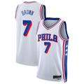 harde P.76ers #7 White Swingman Jerseys - Association Edition