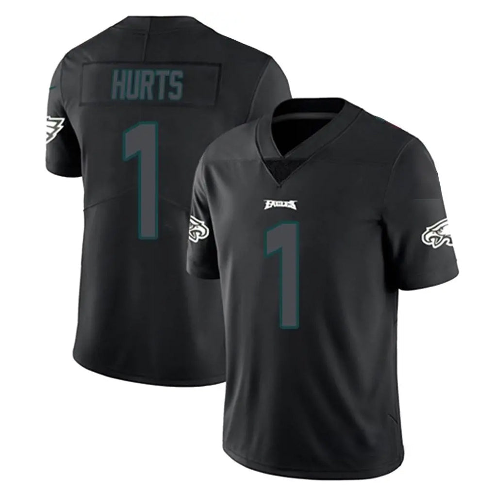 harde P.Eagles #1 Jalen Hurts Player Limited Black Impact Home Game Stitched Jerseys