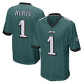harde P.Eagles #1 Jalen Hurts Player Team Color Green Home Game Stitched Jerseys