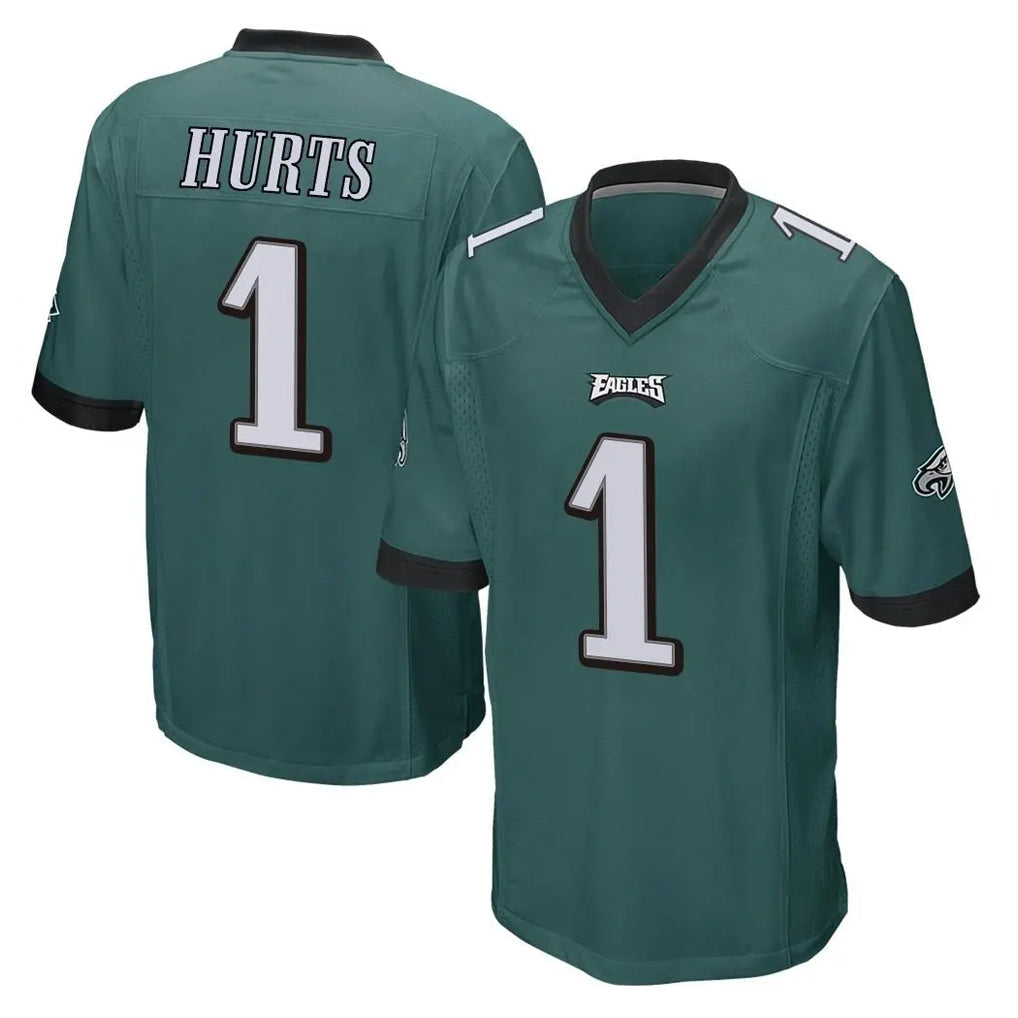 harde P.Eagles #1 Jalen Hurts Player Team Color Green Home Game Stitched Jerseys