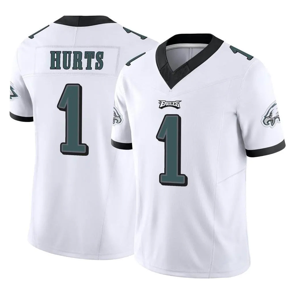 harde P.Eagles #1 Jalen Hurts Player White Limited Vapor F.U.S.E. Home Game Stitched Jerseys