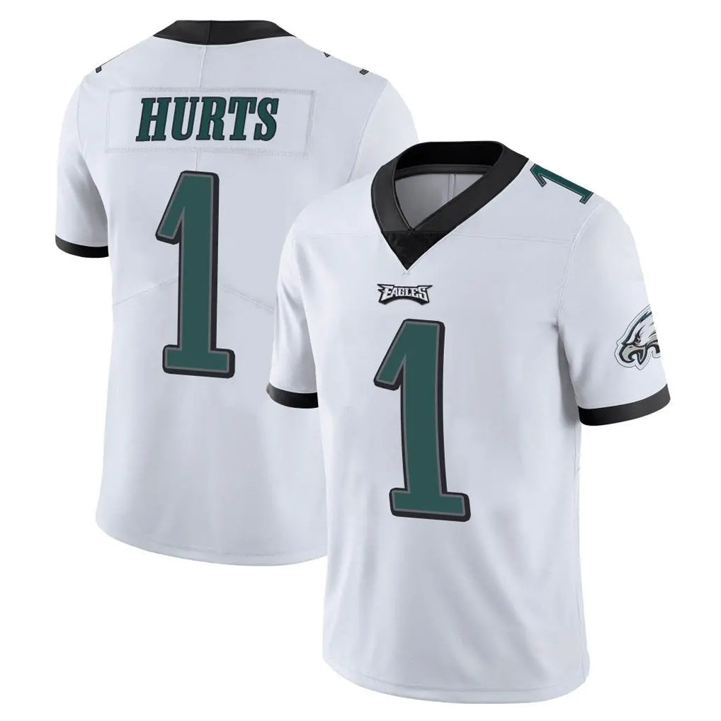 harde P.Eagles #1 Jalen Hurts Player White Limited Vapor Untouchable Home Game Stitched Jerseys