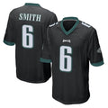 harde P.Eagles #6 DeVonta Smith Player Black Home Game Stitched Jerseys
