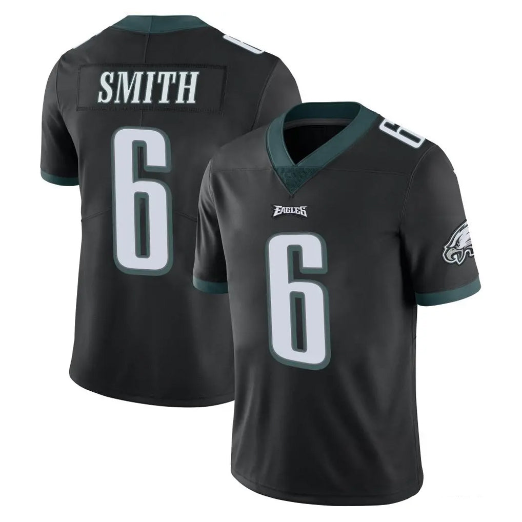 harde P.Eagles #6 DeVonta Smith Player Black Limited Vapor Untouchable Home Game Stitched Jerseys