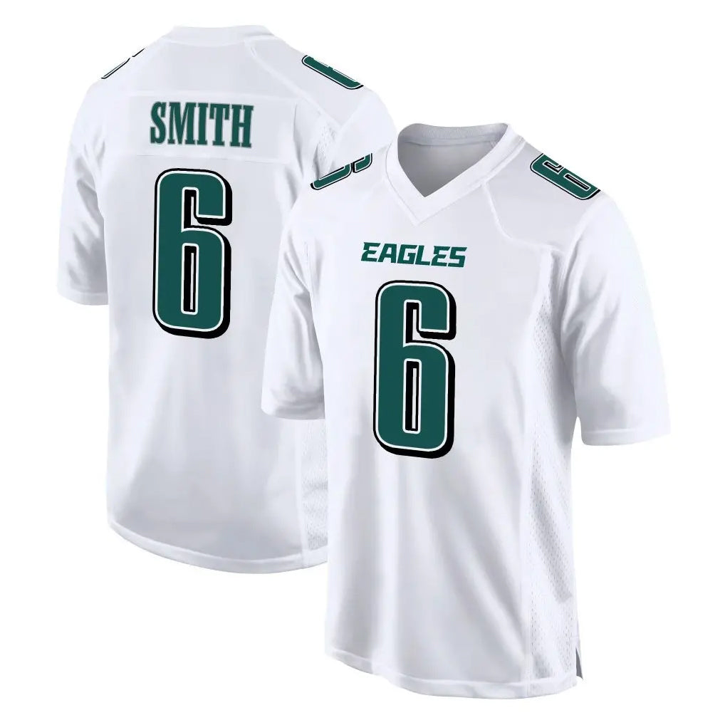 harde P.Eagles #6 DeVonta Smith Player White Tundra Fashion Home Game Stitched Jerseys