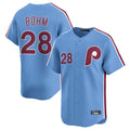 harde P.Phillies #28 Alec Bohm Player Light Blue Home Limited Stitched Jerseys