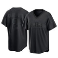harde P.Phillies #2 Justin Crawford Player Black Pitch Fashion Limited T-shirt Stitched Jerseys