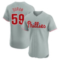 harde P.Phillies #59 Jhoan Duran Player Gray Home Limited Elite Stitched Jerseys