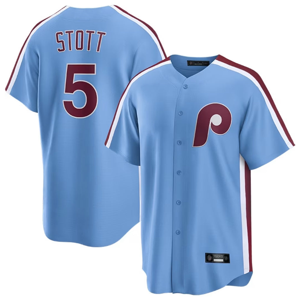 harde P.Phillies #5 Bryson Stott Player Light Blue Home Limited Game Stitched Jerseys