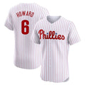 harde P.Phillies #6 Ryan Howard Player White Home Limited Elite Stitched Jerseys