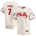 harde P.Phillies #7 Trea Turner Player Cream Phillies & Eagles Vapor Premier Limited Stitched Jerseys