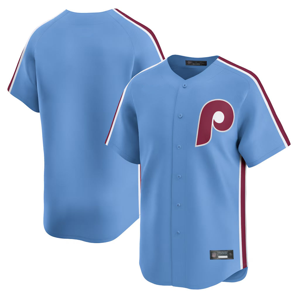 harde P.Phillies Blank Player Light Blue Game Stitched Jerseys