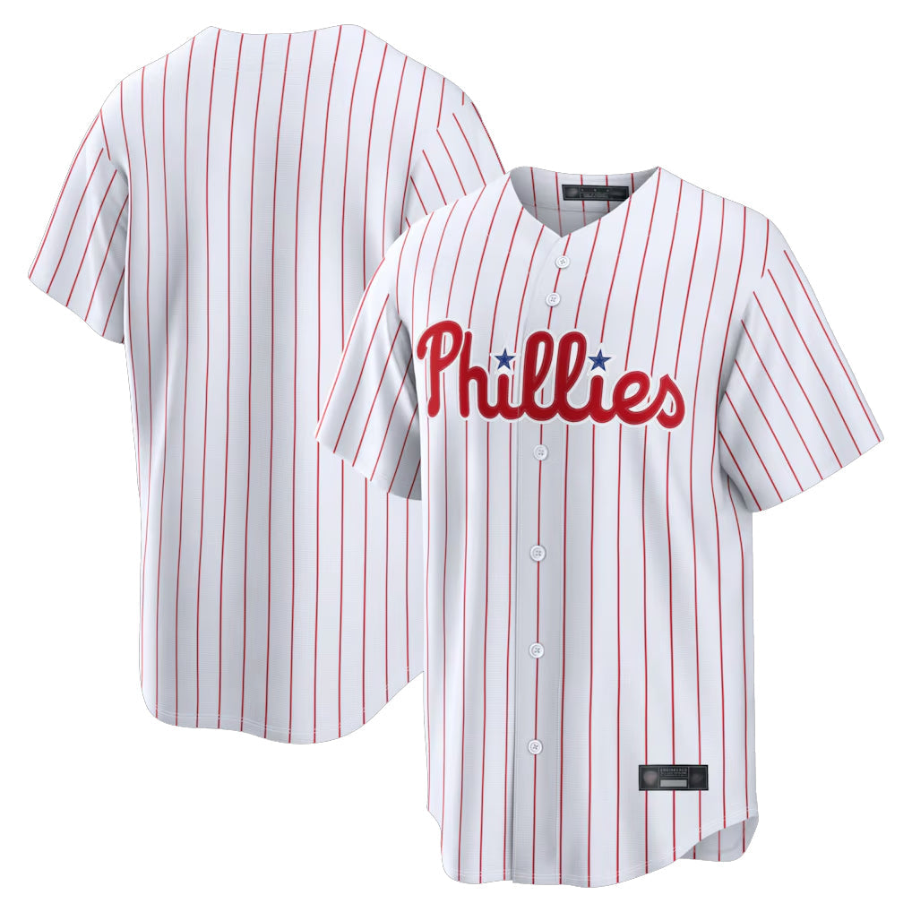 harde P.Phillies Blank Player White Home Limited Stitched Jerseys