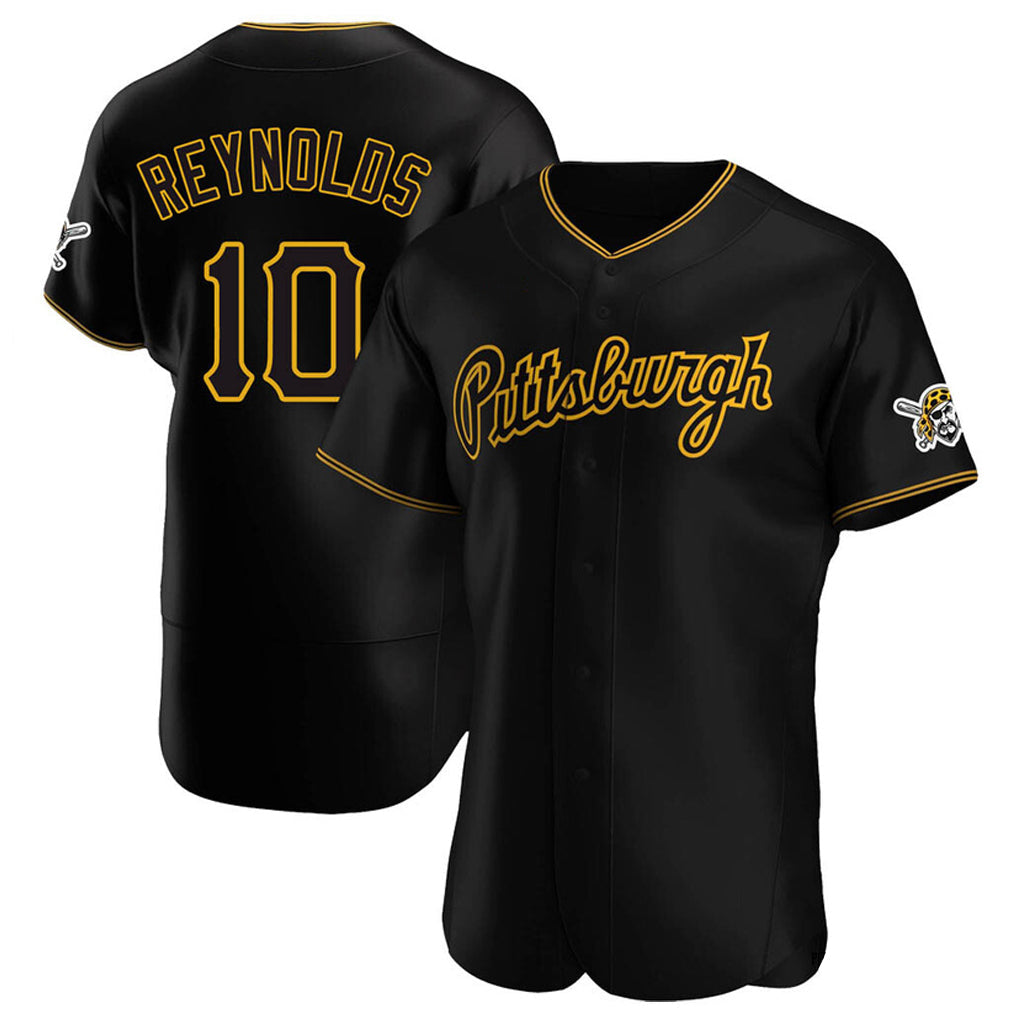 harde P.Pirates #10 Bryan Reynolds Player Black Home Limited Elite Stitched Jerseys